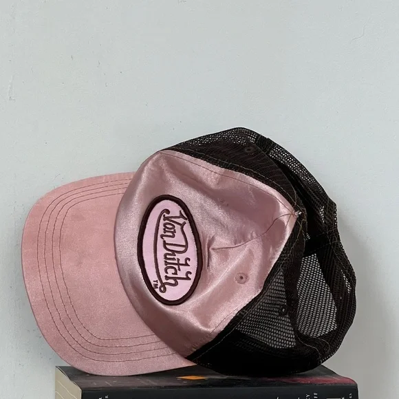 Vondutch サテンキャップ ピンク y2k